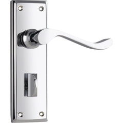 Door Lever Camden Privacy Pair Chrome Plated