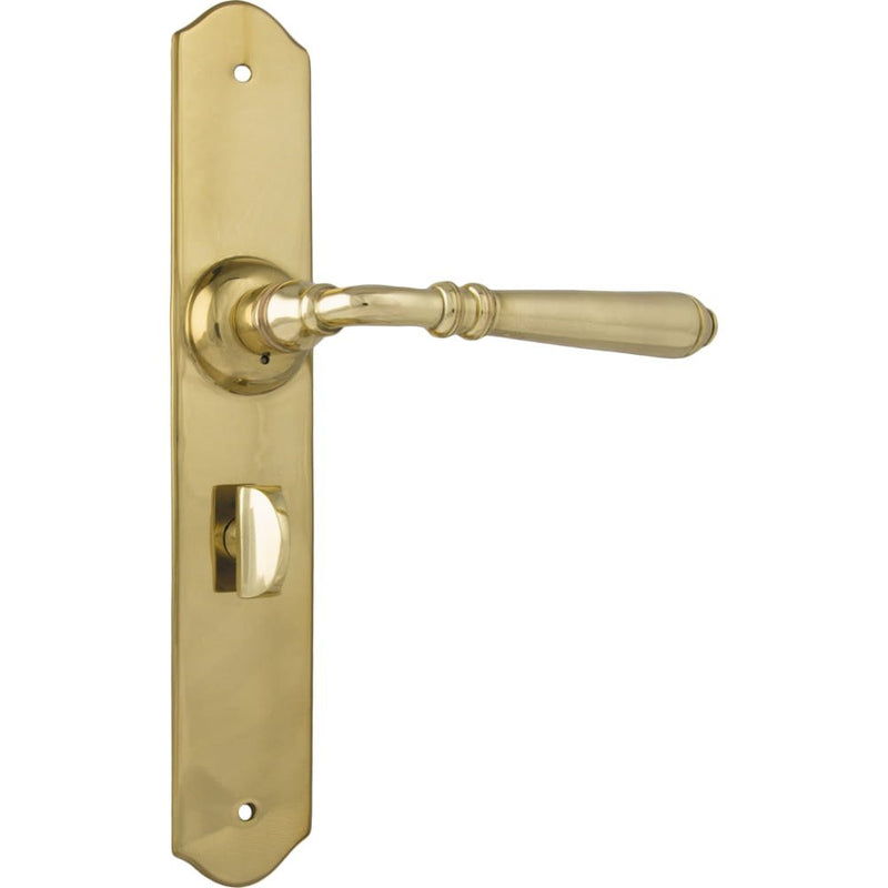 Door Lever Reims Privacy Pair Unlacquered Polished Brass