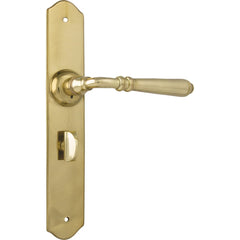 Door Lever Reims Privacy Pair Unlacquered Polished Brass