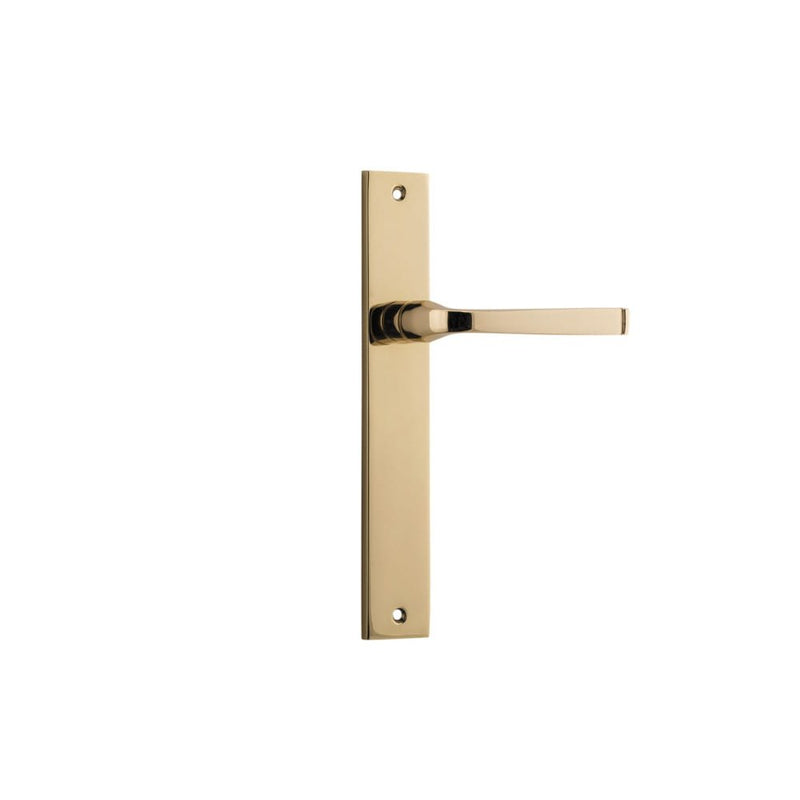 Door Lever Annecy Rectangular Latch Polished Brass