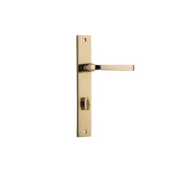 Door Lever Annecy Rectangular Privacy Polished Brass