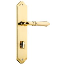 Door Lever Sarlat Shouldered Privacy Polished Brass