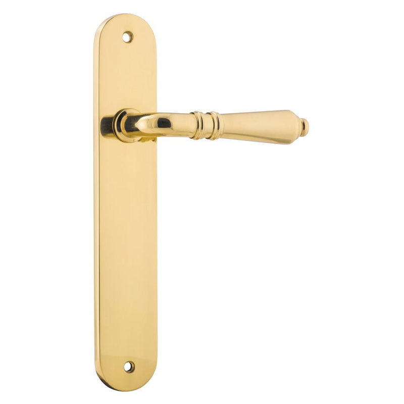 Door Lever Sarlat Oval Latch Polished Brass