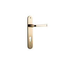 Door Lever Annecy Oval Euro Polished Brass