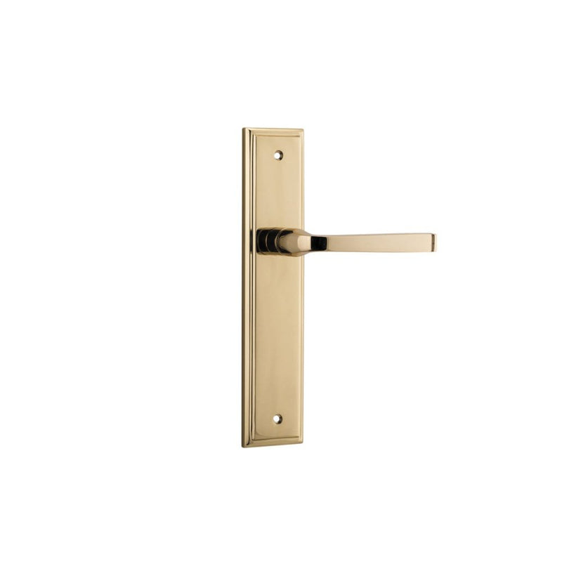Door Lever Annecy Stepped Latch Polished Brass