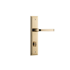 Door Lever Annecy Stepped Privacy Polished Brass
