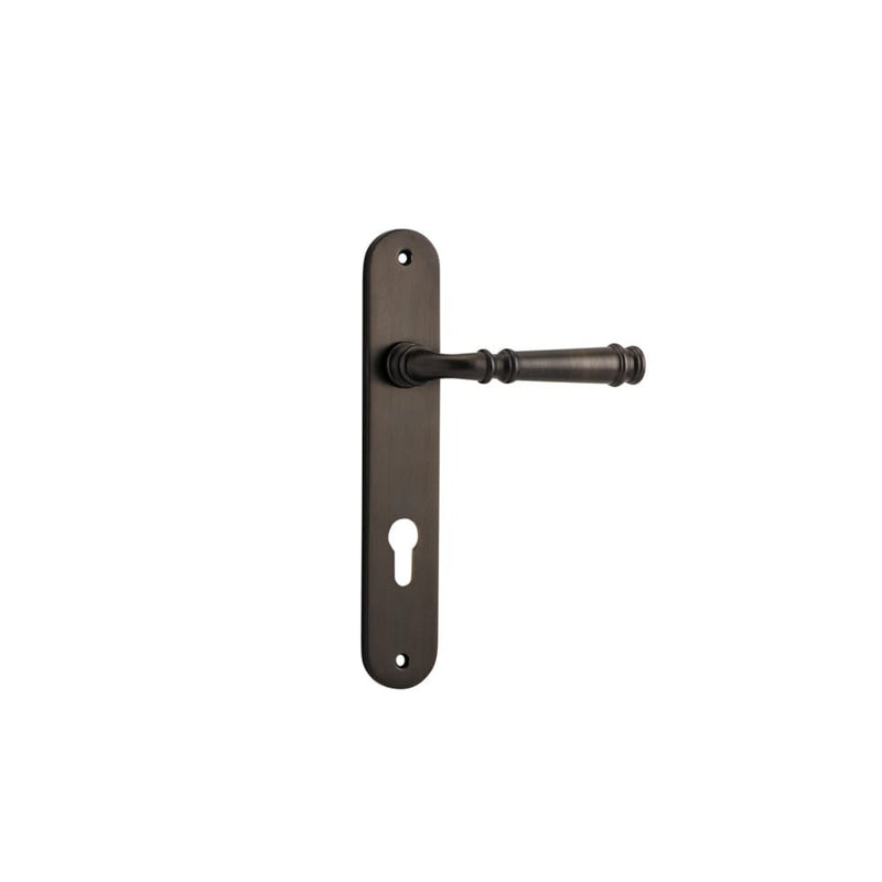 Door Lever Verona Oval Euro Signature Brass