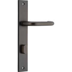 Door Lever Oslo Rectangular Privacy Signature Brass