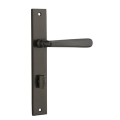 Door Lever Copenhagen Rectangular Privacy Pair Signature Brass