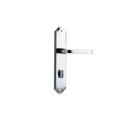 Door Lever Annecy Shouldered Privacy Polished Chrome