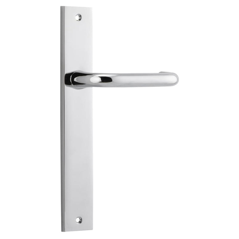 Door Lever Oslo Rectangular Latch Polished Chrome