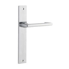 Door Lever Baltimore Return Rectangular Latch Pair Brushed Chrome