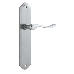 Door Lever Stirling Shouldered Latch Pair Brushed Chrome