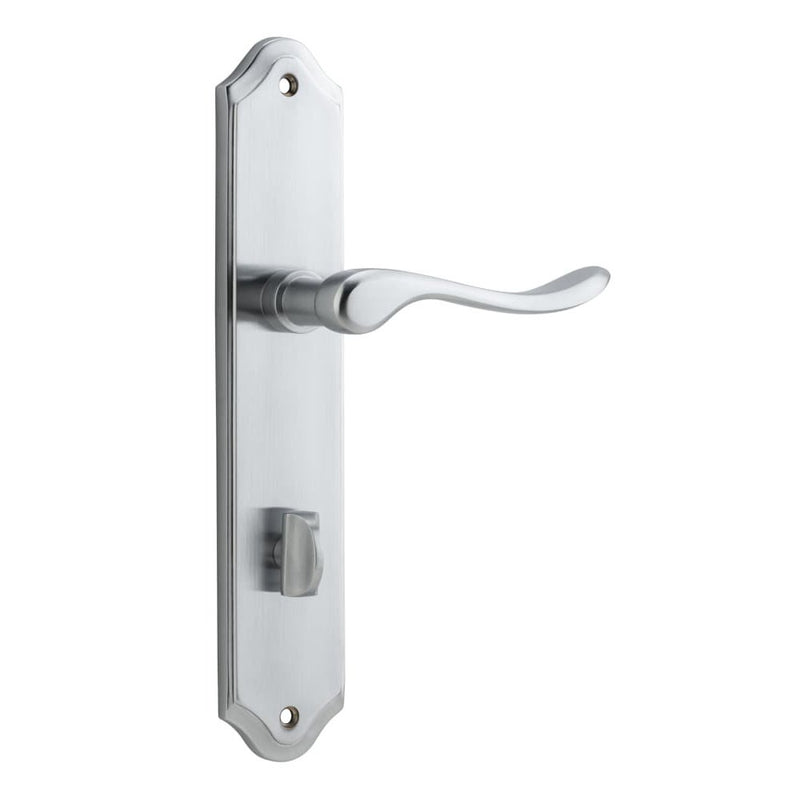 Door Lever Stirling Shouldered Privacy Pair Brushed Chrome