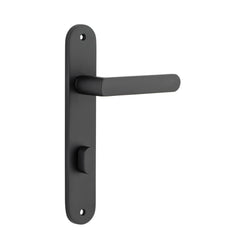 Door Lever Osaka Oval Privacy Pair Matt Black