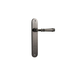 Door Lever Verona Oval Latch Distressed Nickel