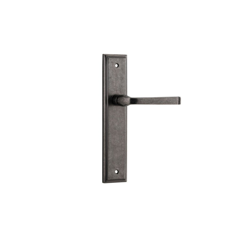 Door Lever Annecy Stepped Latch Distressed Nickel