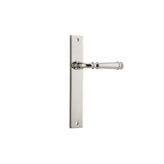 Door Lever Verona Rectangular Latch Polished Nickel