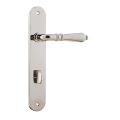 Door Lever Sarlat Oval Privacy Polished Nickel