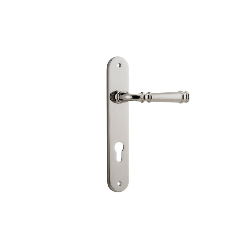 Door Lever Verona Oval Euro Polished Nickel