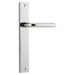 Door Lever Oslo Rectangular Latch Polished Nickel