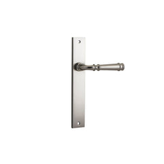 Door Lever Verona Rectangular Latch Satin Nickel