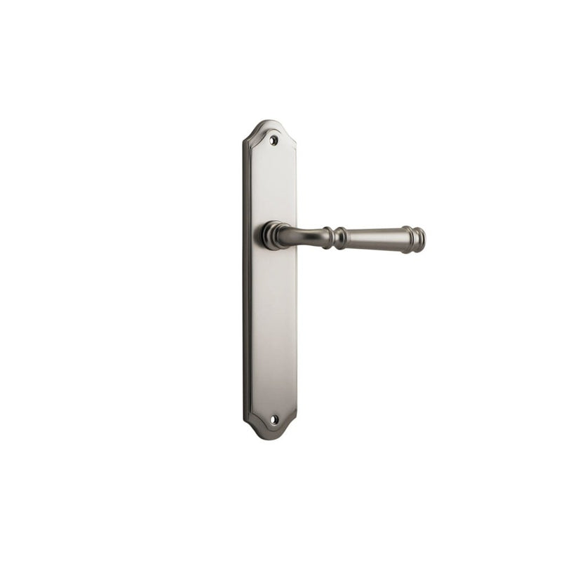 Door Lever Verona Shouldered Latch Satin Nickel