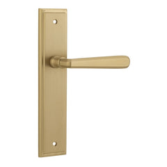 Door Lever Copenhagen Stepped Latch Pair Brushed Brass