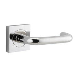 Door Lever Oslo Square Rose Polished Nickel