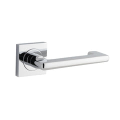 Door Lever Baltimore Return Square Rose Polished Chrome