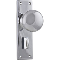 Door Knob Victorian Privacy Pair Chrome Plated