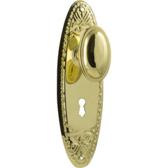 Door Knob Fitzroy Lock Pair Polished Brass