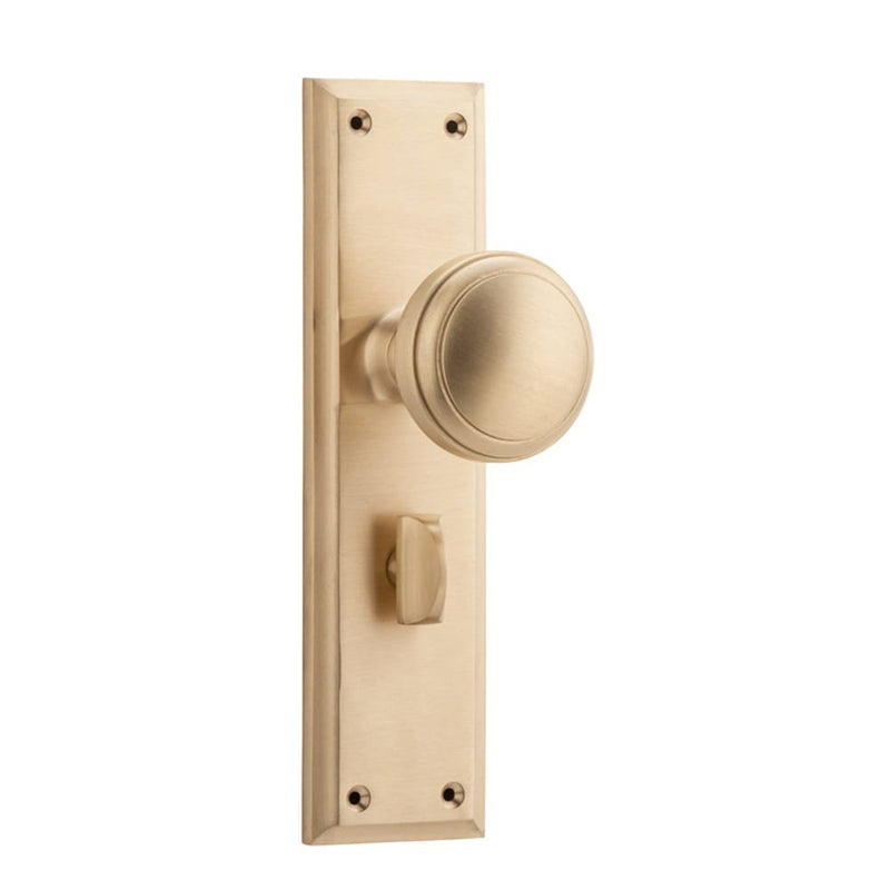 Door Knob Milton Privacy Pair Satin Brass