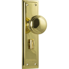 Door Knob Milton Privacy Pair Polished Brass