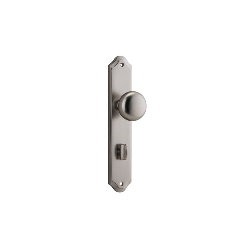 Door Knob Cambridge Shouldered Privacy Satin Nickel