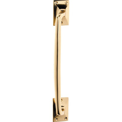 Pull Handle Classic Offset Polished Brass