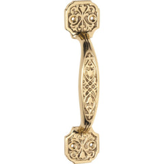 Pull Handle Ornate Polished Brass