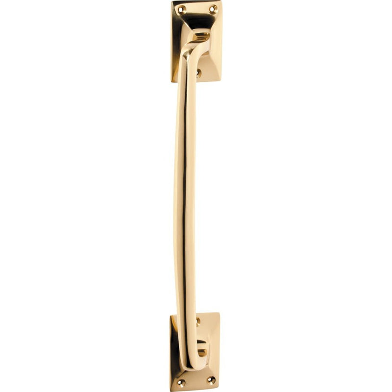 Pull Handle Classic Offset Unlacquered Polished Brass
