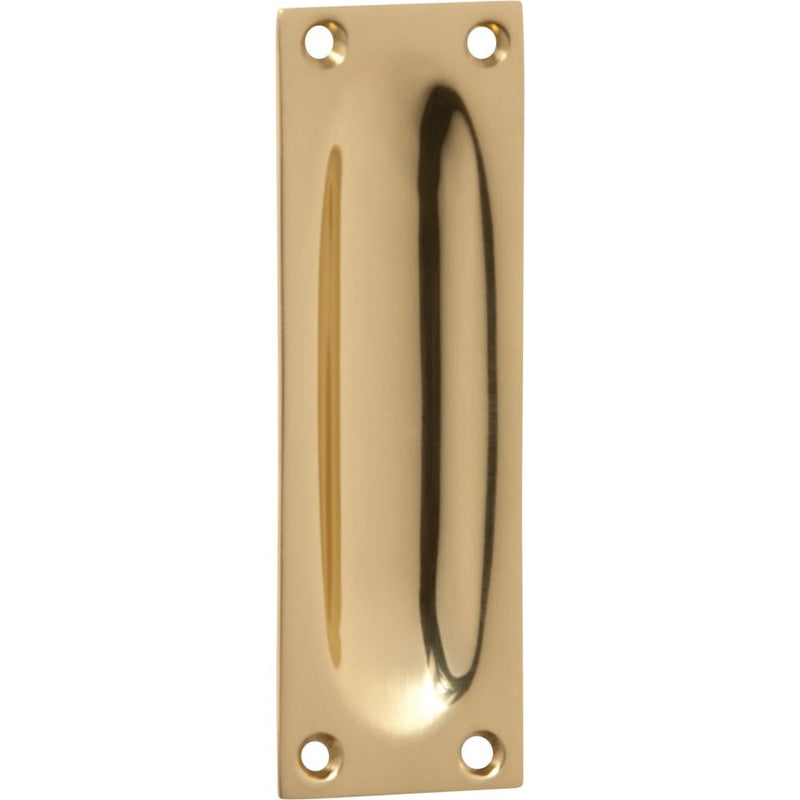 Sliding Door Pull Classic Small Polished Brass H88xW28mm