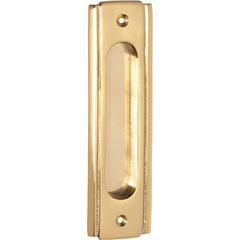 Sliding Door Pull Traditional Polished Brass H150xW43mm