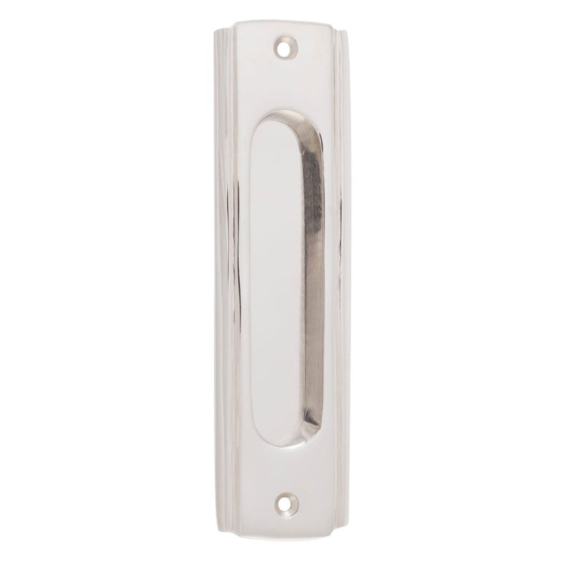 Sliding Door Pull Traditional Polished Nickel H150xW43mm