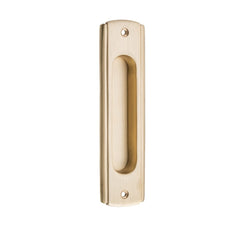 Sliding Door Pull Traditional Satin Brass H150xW43mm