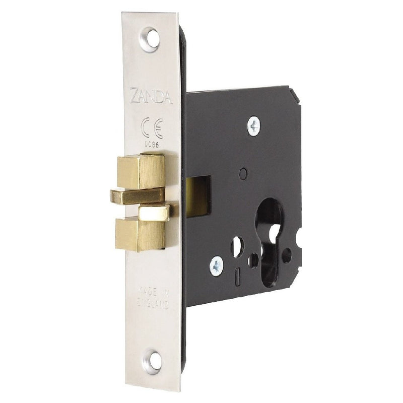 Sliding Mortice Lock Euro Stainless Steel Claw Type 57mm