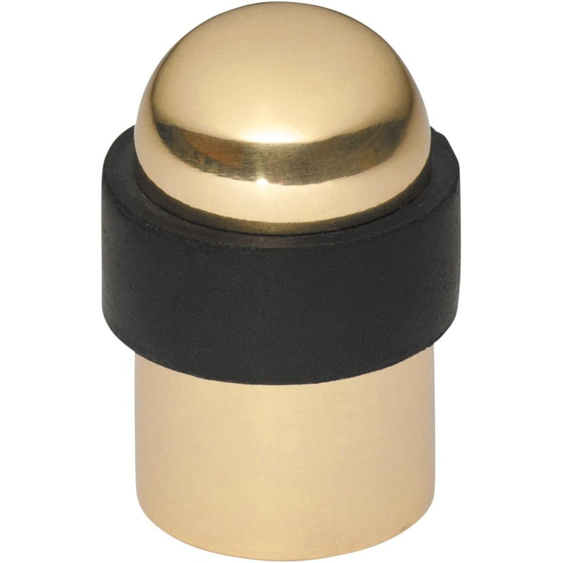 Door Stop Domed Polished Brass H50xD30mm