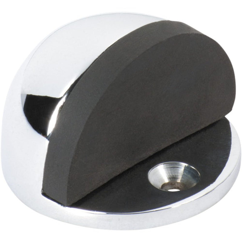 Door Stop Oval Chrome Plated H29xD40mm