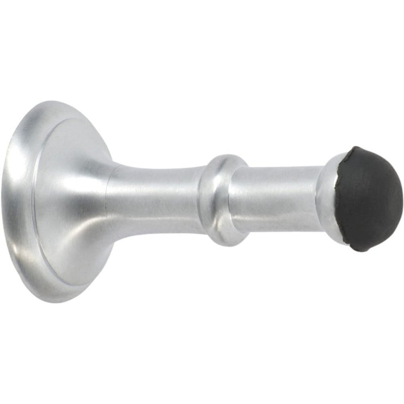 Door Stop Concealed Fix Small Satin Chrome D43xP80mm