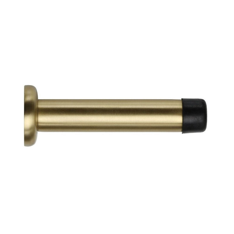 Door Stop Satin Brass Concealed Fix 85mm