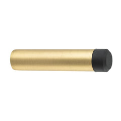 Door Stop Concealed Fix Pencil Brushed Brass D16xP75mm