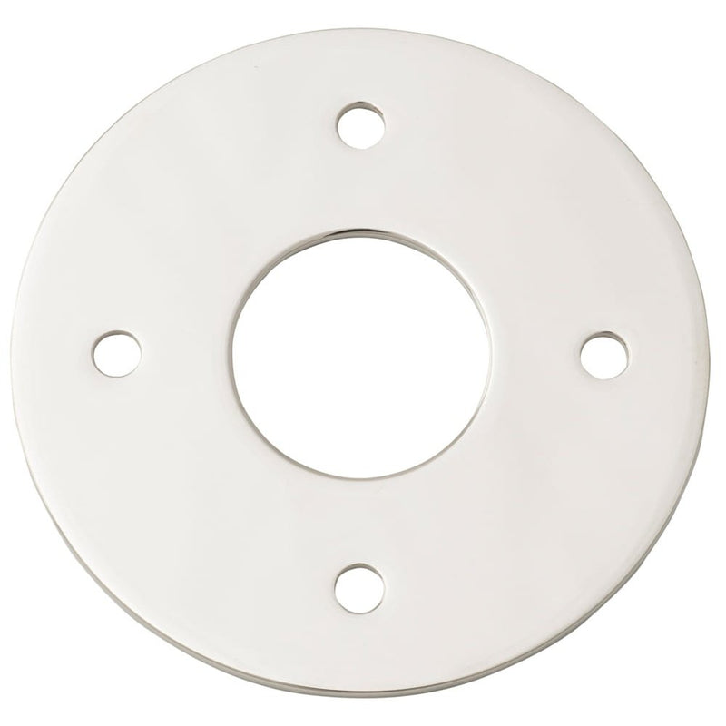Adaptor Plate Pair Round Rose Polished Nickel D60mm
