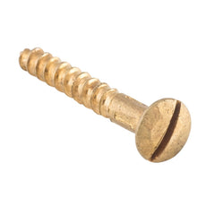 Screw Domed Head Polished Brass 19mm PKT 50